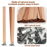 Topika - 130pcs Candle Wicks Kit with 100 Cotton & 30 Wood Wicks