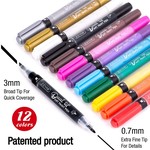 ZEYAR- Dual Tip Marker Pens,Water-based Art Marker Set