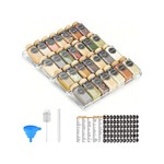 Topika - Spice Rack Organiser Drawer,Spice Jars for Cabinet Set with Labels