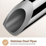 Topika-High-quality stainless steel curtain rod and shower rod, retractable