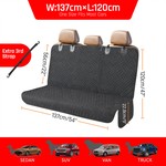 Topika Dog Car Seat Cover Waterproof Back Seat Protector