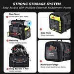Motocentric 50/60L Waterproof Motorcycle Tail Bag, Rear Seat Travel Luggage