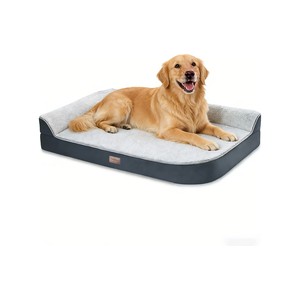 Topika Waterproof Orthopaedic Dog Bed with L-Shaped Bolster Large