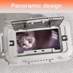 TopikaPet- Top-Load Hard-Sided Dogs, Cats Pet Travel Carrier with Iron Door