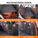 TopikaPet- Hard Bottom Dog Car Seat Cover, Waterproof, Scratchproof Hammock