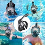 Topika Full Face Kids Snorkeling Mask , Anti-Fog & Foldable Dry Top Design