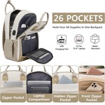 Topika Laptop Backpack for Women Work & Travel 15.6' Computer Backpack