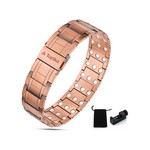 Topika Men's 3-Row Copper Magnetic Bracelet