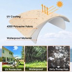 Topika Patio Umbrella Cover Large Umbrella Cover 420D Waterproof Cover