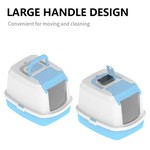 Topika Hooded Cat Litter Box with Scoop, Fully Enclosed, Leak-Proof