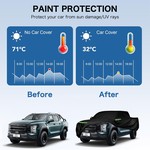 TopikaAuto Car Cover Waterproof All Weather for Bakkies Pickups Trucks Vans