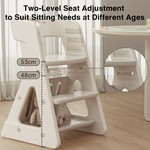 Topika Adjustable High Chair Baby Feeding Chair / Study Chair with Wheels