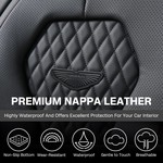Topika Universal 2 Seats Leather Car Seat Covers Full Set, Front Set,