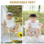 Topika Big Foldable Baby Booster Seat, Portable Chair with Storage Bag