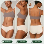 Lekkon Women Midi Panties Classic Microfiber Silky Underwear 3/6 Pack Brief