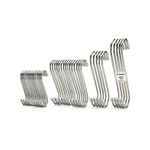 Topika - S Hooks For Hanging 40pcs, Stainless Steel Mixed Sizes