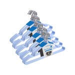 TopikaHome - 50 Pack Non-Slip Groove Clothes Hangers, Adult Hanger, Metal Hook