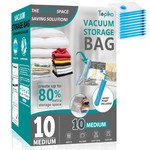 Topika 10 Vacuum Storage Bags, Space Saver Compression Pack Set, M/L/XL