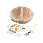 Topika Sourdough Starter Kit for Bread, Baking Supplies with Proofing Basket