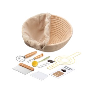 Topika Sourdough Starter Kit for Bread, Baking Supplies with Proofing Basket