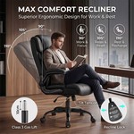Topika Elite 300 - Executive Leather Office Chair&Ergonomic Lumbar Support