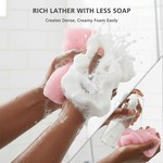 Topika - African Net Sponge for Body Wash Scrubber, Exfoliating Bath Cloth