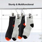 TopikaHome - 10/20PCS Metal Pants & Skirt Hangers with Adjustable Clips