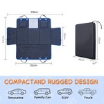 Topika - Dog Car Seat Cover for Back Seat,Hard Bottom Dog Back Seat Hammock
