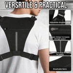 Topika Tactical Chest Bag & Holster Set Durable Water-Resistant Nylon Pack