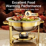 TopikaHome - Food Warmer Buffet Server Set, Chafing Dish with Lid & Spoon