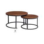 Topika - Extra Large Nesting Coffee Table Set - Modern Design - 2 Piece Set