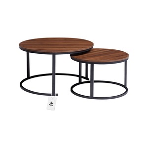 Topika - Extra Large Nesting Coffee Table Set - Modern Design - 2 Piece Set