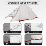 Naturehike 2 Man Tent Waterproof, Two Person Tent For Camping, Cloud Up Pro