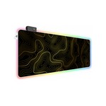 Topika - Mouse Pads RGB Mouse Mats, XL Mouse Pad Laptop Desk Mat Gold Lines