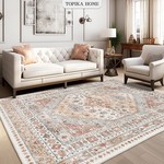 Topika - Floor Rug for Living Room 160 x 230cm, Washable, Non-Slip, Soft