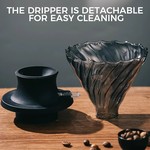 Topika - Pour Over Coffee Maker Set, Coffee Dripper And Gooseneck Kettle