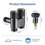 Topika 1/2" Double Switch Stainless Steel Angle Valve For All Scene
