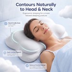 Topika - Cloud-Shaped Memory Foam Pillow, Neck And Shoulder Support