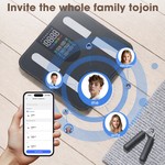Topika Smart Body Composition Scale With BMI, Body Fat, Muscle & Heart Rate