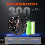 Topika Bluetooth Calling Smartwatch,IP67,120 Sports Modes,Sleep Track