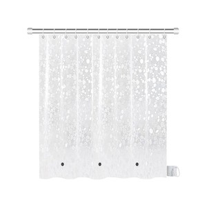 TopikaHome Shower Curtain Liner EVA 180x200cm, 3D Pebble, Heavy Duty 8G