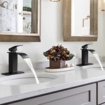 TopikaHome - Black Bathroom Faucets, Modern Sink Faucet & Basin Mixer Tap