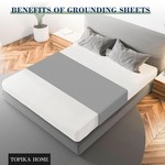 TopikaHome - Grounding Mat for Bed, Organic Cotton & Silver Fibre, 60x260cm