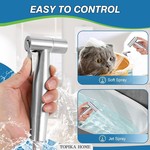 Topika - Bidet Sprayer Handle for Toilets, Handheld Spray Kit, SS Finish