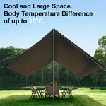 Naturehike Camping Tarp Waterproof Heavy Duty Tent Tarp Sun Shelter