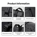 Topika 16 Inch Water-Resistant Laptop Backpack for Work Travel College