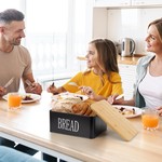 Topika - Bread Box Set With Butter Dish, Tea Canister & Free Butter Scraper