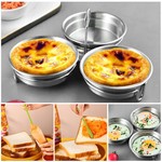 Topika 3-in-1 Stainless Steel Egg Steamer, Oil Brush & Anti-scalding handle