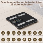 Topika Smart Body Composition Scale With BMI, Body Fat, Muscle & Heart Rate