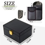 Topika Faraday Key Fob Protector Set Faraday Pouch and Box for Car Keys